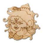 Pre Marked MDF Cutout Krishna Face