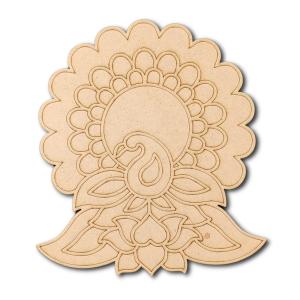 MDF Premarked Peacock Cutout