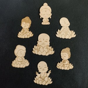 Pre Marked Baby Buddha- Set of 7