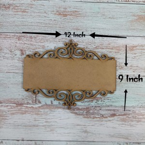 Rectangle Designer Name Plate Design-2