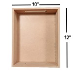 Set of 3 Rectangle MDF Trays | MDF Tray for Decoupage Artists | Wooden Trays | 12*10, 11*9, 10*8 Height 2 Inch each