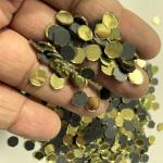 Glass Mirror- Round- Golden- 6MM