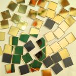 Glass Mirror- Square- Golden- 6MM