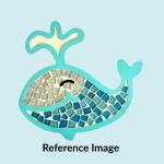Whale Mosaic Wall Art