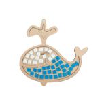 Whale Mosaic Wall Art