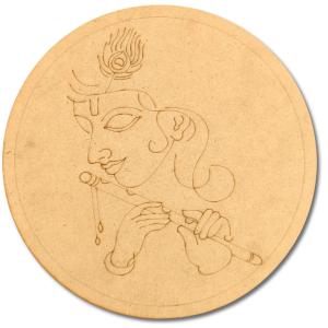 Pre-Marked Krishna Face Base