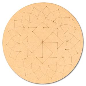 Pre-Marked Swastik Mandala