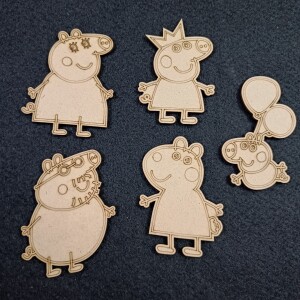 Pre Marked Peppa Pig- Set of 5