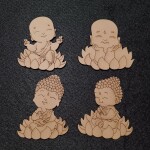 Pre Marked Baby Buddha- Set of 4