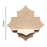 Diya Stand Wall mount Plain Base Bracket Floating Shelf